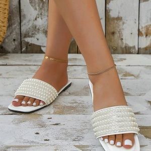 White Pearl Sandals